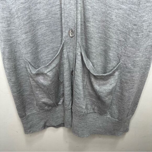 Eileen Fisher Grey 100% Cashmere Duster Cardigan  Size S - Picture 3 of 8